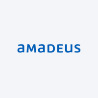 Das "Amadeus"-Logo in blauen Kleinbuchstaben auf weißem Hintergrund.